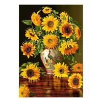 Selecta Castorland legpuzzel sunflowers in a peacock vase, 1000st. Selecta Castorland legpuzzel sunflowers in a peacock vase, 1000st.