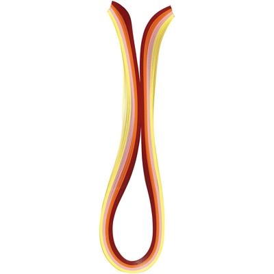 Creativ Company Quilling stroken, l: 78 cm, b: 5 mm, 120 gr, oranje, roze, rood, geel, 100 stuk/ 1 doos