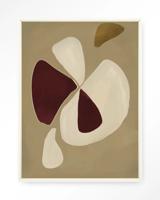 Urban Cotton Wandkleed 'Elegant' 145 x 190cm in Floating Frame - off white