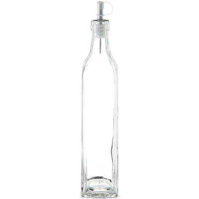 Zeller Azijnfles of Oliefles - glas - 500 ml - schenktuit - Doseerflessen voor op tafel