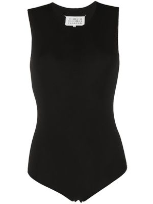 Maison Margiela body sans manches à encolure ronde - Noir