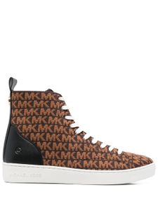 Michael Kors baskets montantes Edie en maille - Marron