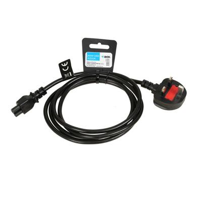 iBOX Stroomkabel voor Laptops (klaver) VDE 1,8m UK stekker
