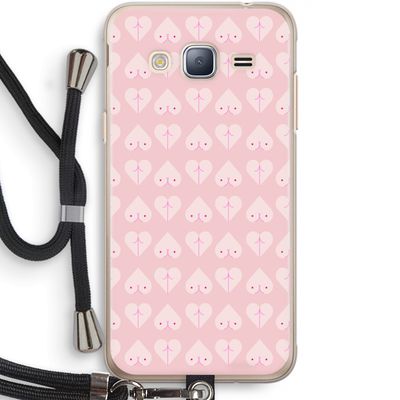 Ass 'n Titties: Samsung Galaxy J3 (2016) Transparant Hoesje met koord