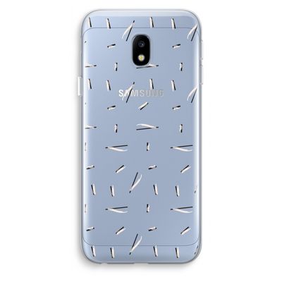 Hipster stripes: Samsung Galaxy J3 (2017) Transparant Hoesje