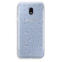 Hipster stripes: Samsung Galaxy J3 (2017) Transparant Hoesje
