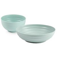 Plasticforte onbreekbaar servies kommetjes - groen - kunststof - 13 x 7 cm en 19 x 5 cm Plasticforte onbreekbaar servies kommetjes - groen - kunststof - 13 x 7 cm en 19 x 5 cm