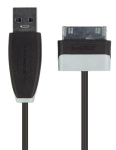 Bandridge Data en Oplaadkabel Samsung 30-Pins Male naar USB A Male 1 m Zwart | 1 stuks - BBM39200B10 BBM39200B10