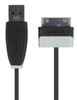 Bandridge Data en Oplaadkabel Samsung 30-Pins Male naar USB A Male 1 m Zwart | 1 stuks - BBM39200B10 BBM39200B10 - thumbnail