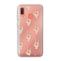 Rock: Samsung Galaxy A20e Transparant Hoesje Rock: Samsung Galaxy A20e Transparant Hoesje