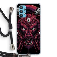 Hell Hound and Serpents: Samsung Galaxy A32 4G Transparant Hoesje met koord