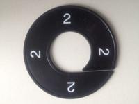 Maatring zwart/wit 2