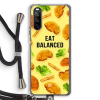 Eat Balanced: Sony Sony Xperia 10 III Transparant Hoesje met koord