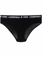 Karl Lagerfeld culotte à taille à logo - Noir