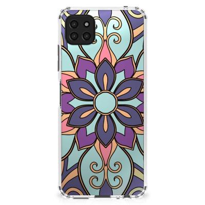 Samsung Galaxy A22 5G Case Purple Flower Samsung Galaxy A22 5G Case Purple Flower