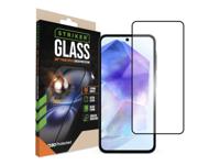 Striker Striker D3O Xtreme Impact Glass Screen Protector - Black Frame - Samsung Galaxy A35 5G/A36 5G/A55 5G/A56 5G/S24 FE 5G