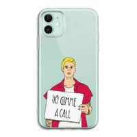 Gimme a call: iPhone 11 Transparant Hoesje