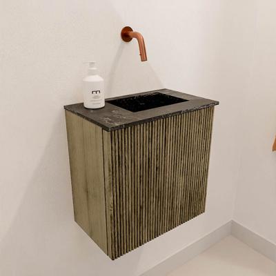 Toiletmeubel Mondiaz Joya Dlux | 40 cm | Meubelkleur Dusk | Faye wastafel Lava Wasbak Rechts | Zonder kraangat(en)