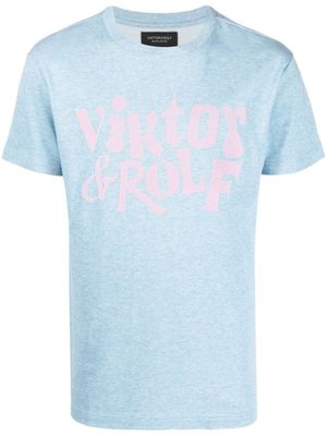 Viktor & Rolf t-shirt à logo imprimé - Bleu