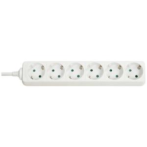 LINDY 73102 Stekkerdoos 6-voudig Wit Randaarde stekker 1 stuk(s)