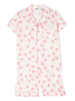 Molo pyjama Lexi en coton biologique - Blanc