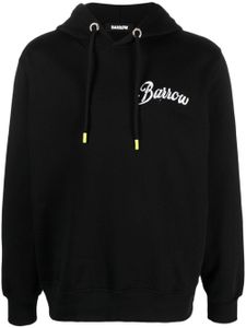 BARROW hoodie en jersey à logo imprimé - Noir