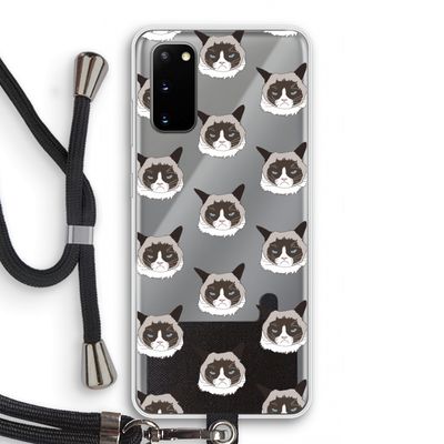 It's a Purrr Case: Samsung Galaxy S20 Transparant Hoesje met koord