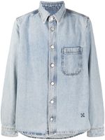 Off-White chemise en denim Arrows - Bleu