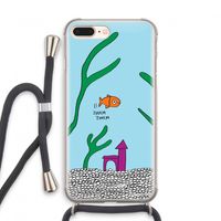 Aquarium: iPhone 7 PLUS Transparant Hoesje met koord