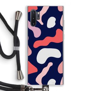 Memphis Shapes Pink: Samsung Galaxy Note 10 Plus Transparant Hoesje met koord
