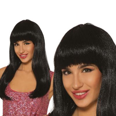 Fiesta Guirca Damespruik Nicki - Carnaval pruik - zwart - lang haar Fiesta Guirca Damespruik Nicki - Carnaval pruik - zwart - lang haar
