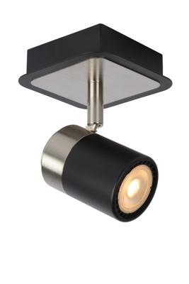 Lucide LENNERT - Plafondspot - LED Dimb. - GU10 - 1x5W 3000K - Zwart Lucide LENNERT - Plafondspot - LED Dimb. - GU10 - 1x5W 3000K - Zwart