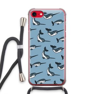 Narwhal: iPhone SE 2020 Transparant Hoesje met koord