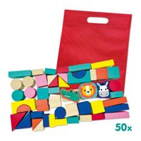 SES tiny talents houten bouwblokken