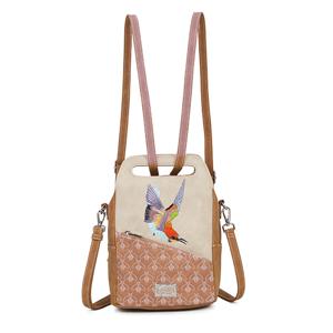 Hi-di-hi Rugzak/Schoudertas Zzzerenade Beige/Roze