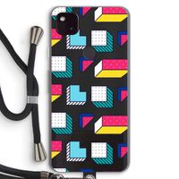 8-bit N°7: Pixel 4a 5G Transparant Hoesje met koord