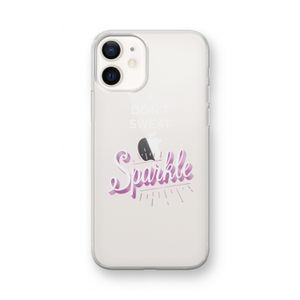 Sparkle quote: iPhone 12 mini Transparant Hoesje