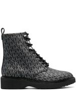 Michael Michael Kors bottines à motif monogrammé - Noir