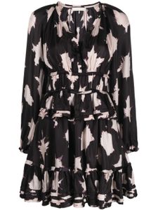 Ulla Johnson robe courte Emery à effet tie dye - Noir