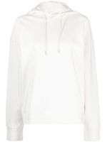 Jil Sander hoodie en coton à lien de resserrage - Blanc - thumbnail