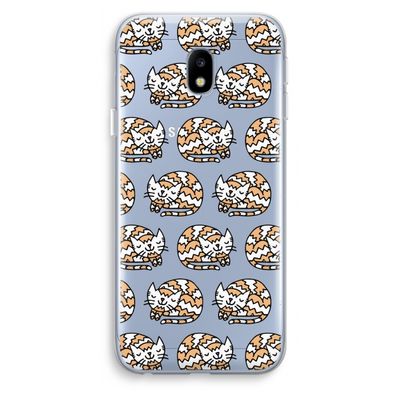 Slapende poes: Samsung Galaxy J3 (2017) Transparant Hoesje