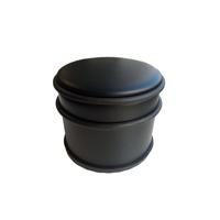 Deurstopper BRASQ met rubberen ringen zwart