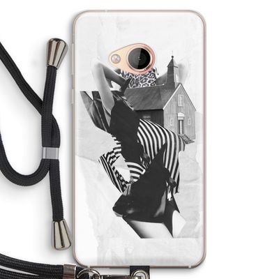 House: HTC U Play Transparant Hoesje met koord