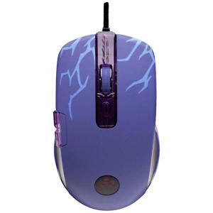 Lexip Naruto Shippuden Sasuke Revenge Gaming-muis Kabelgebonden Optisch Lila, Blauw 12000 dpi Verlicht, Gewichtsreductie