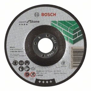 Bosch Accessoires Doorslijpschijf gebogen Expert for Stone C 24 R BF, 125 mm, 22,23 mm, 2,5 mm - 1 stuks - 2608600222