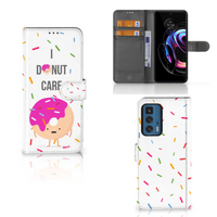 Motorola Edge 20 Pro Book Cover Donut Roze - thumbnail