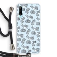 Poezen: Huawei P Smart Pro Transparant Hoesje met koord