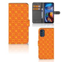 Motorola Moto E32 | Moto E32s | Telefoon Hoesje | Batik Oranje