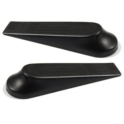 Home Deco Factory Deurstop - 8x stuks - zwart - kunststof - deurstoppen