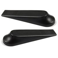 Home Deco Factory Deurstop - 8x stuks - zwart - kunststof - deurstoppen